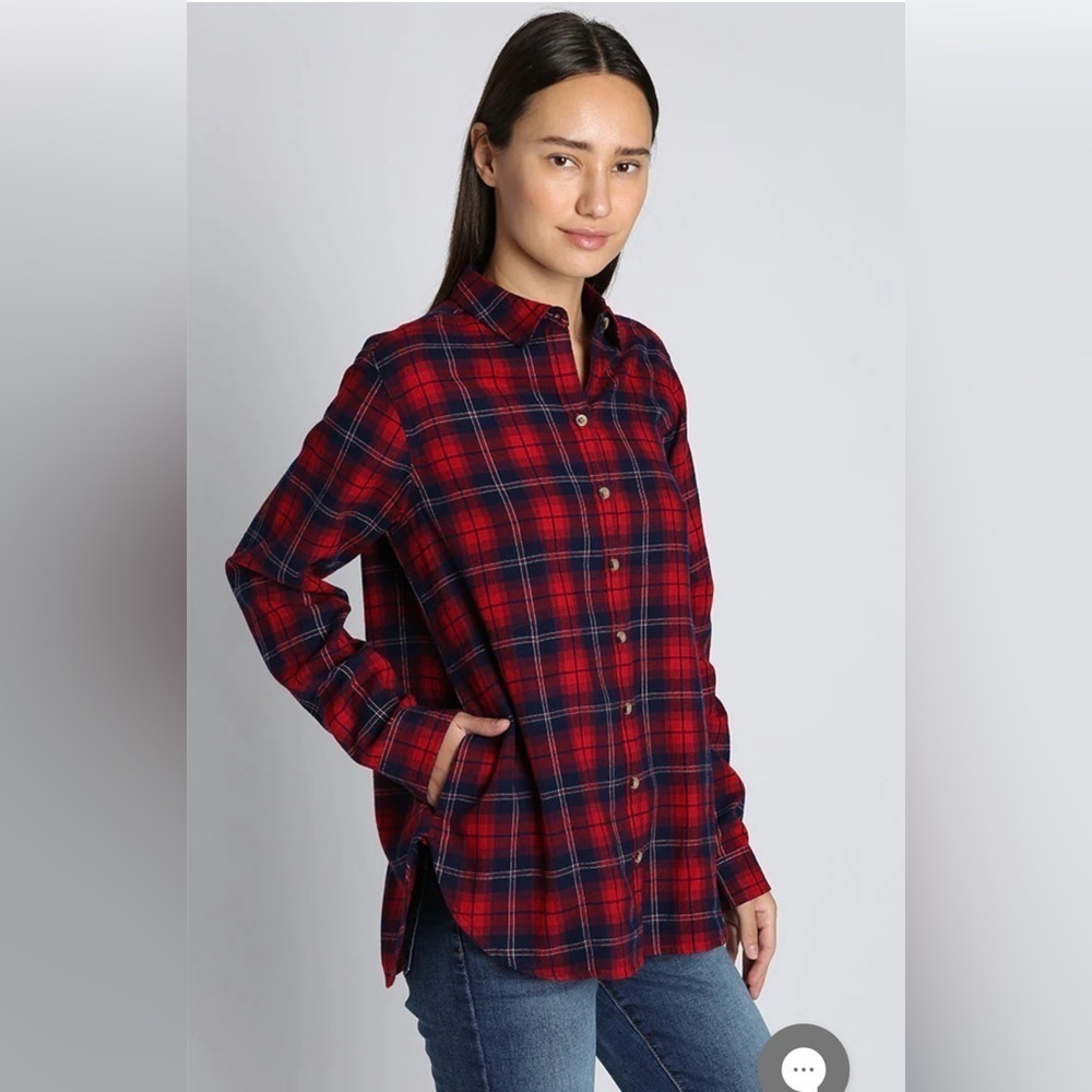 Jachs Girlfriend Flannel Shirt Women's Size S